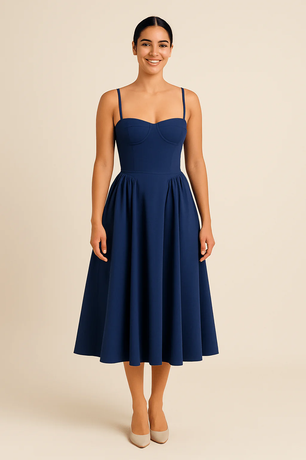 Harmelle | Women’s Summer V‑Neck Dress - Image 2