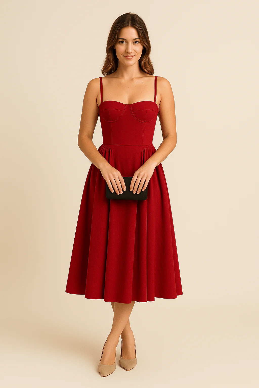Harmelle | Women’s Summer V‑Neck Dress - Image 3