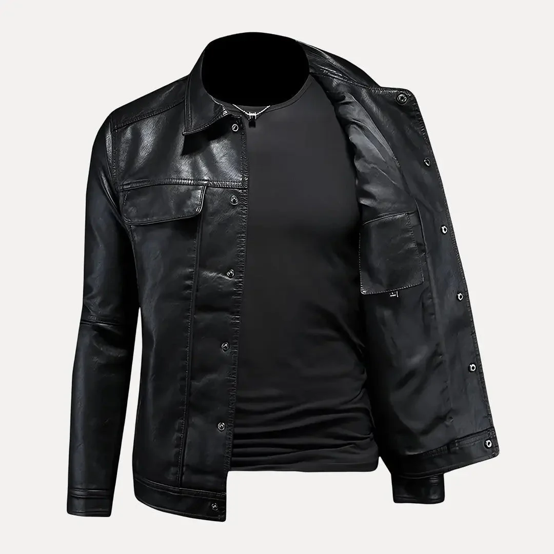 Harry | Men’s Premium Leather Jacket - Image 4