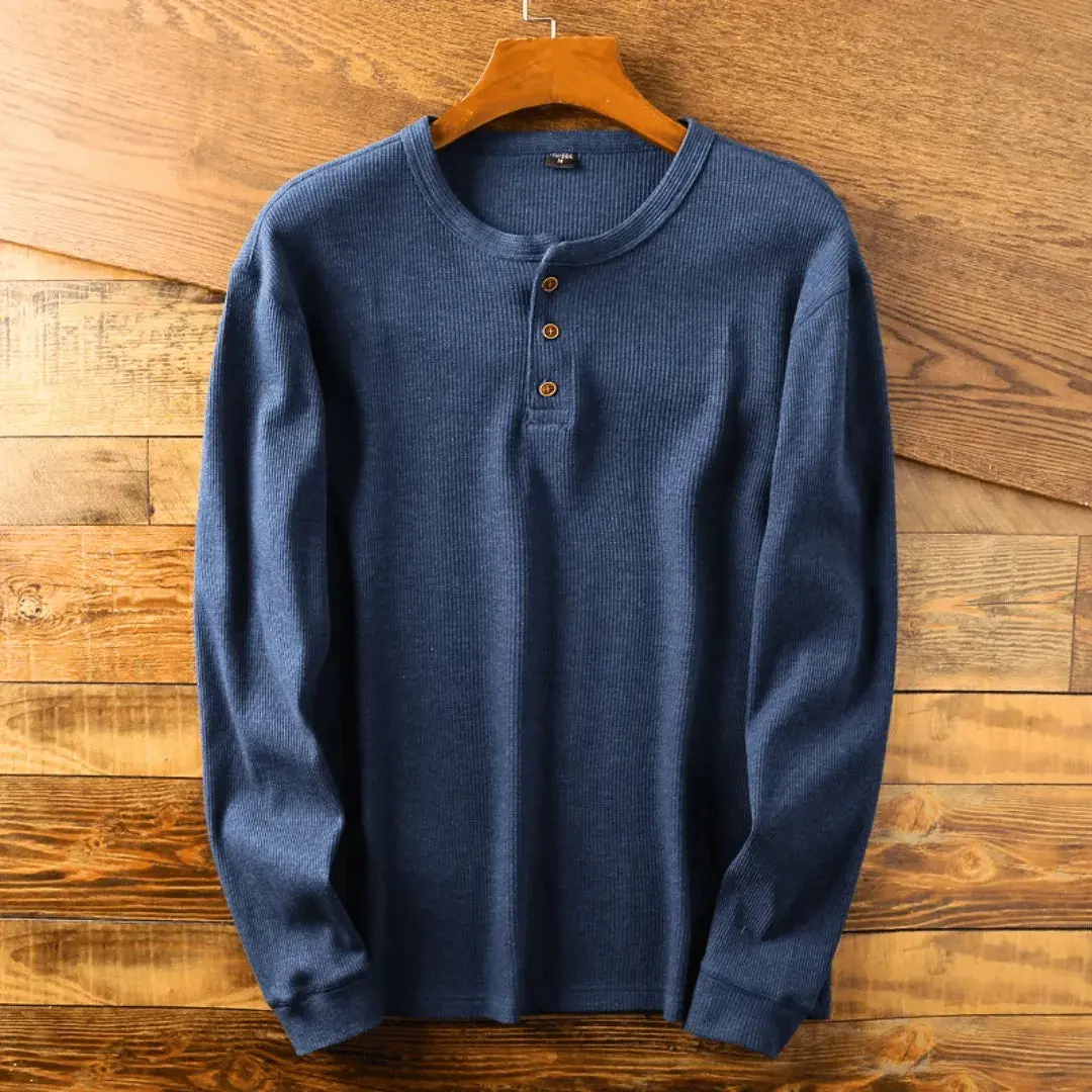 Heritage | Men’s Ultra-Soft Cotton Henley Shirt - Image 4
