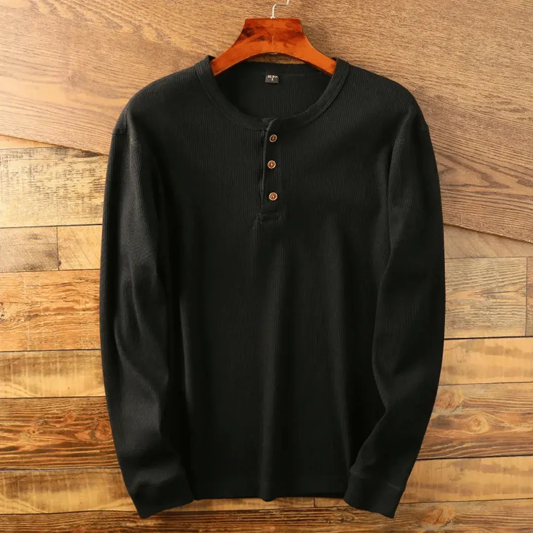 Heritage | Men’s Ultra-Soft Cotton Henley Shirt - Image 5