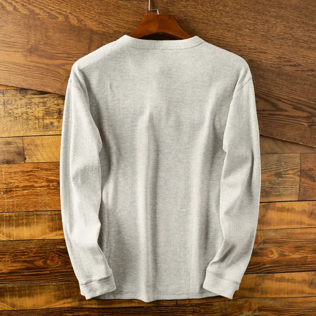 Heritage | Men’s Ultra-Soft Cotton Henley Shirt - Image 6
