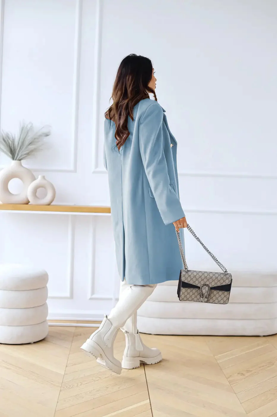 Hunder | Women’s Double-Breasted Wool Coat – Stylish & Comfortable - Image 14