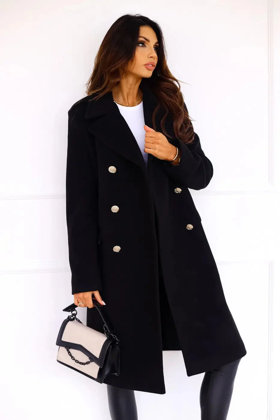 Hunder | Women’s Double-Breasted Wool Coat – Stylish & Comfortable - Image 7