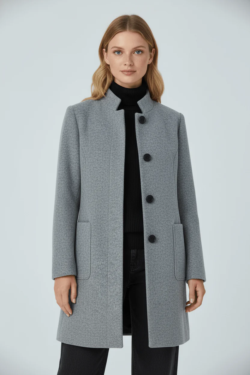Javella | Women’s Wool-Blend Coat - Image 2
