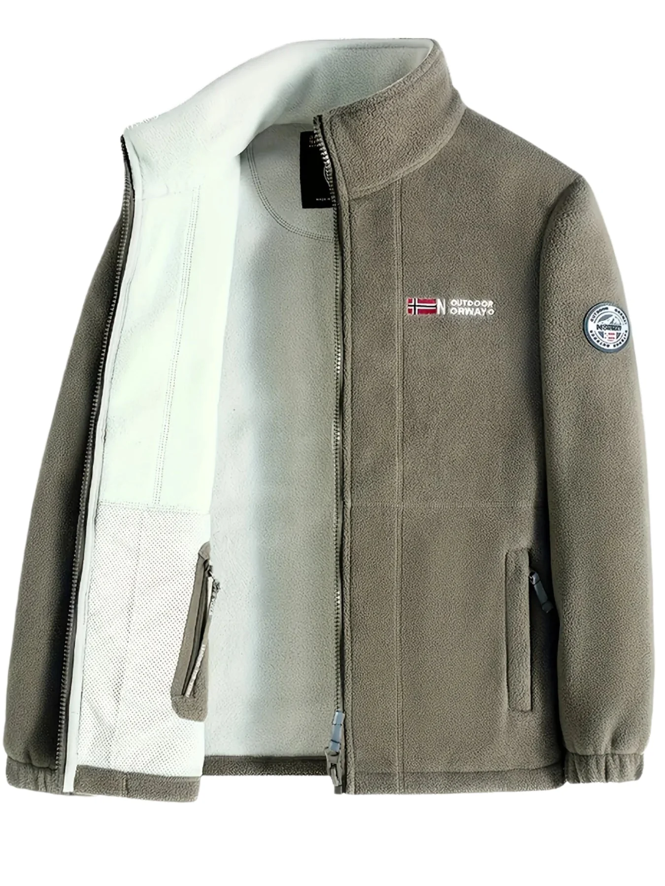 Jaydon | Men’s Classic Zip Closure Outdoor Fleece Jacket - Image 3
