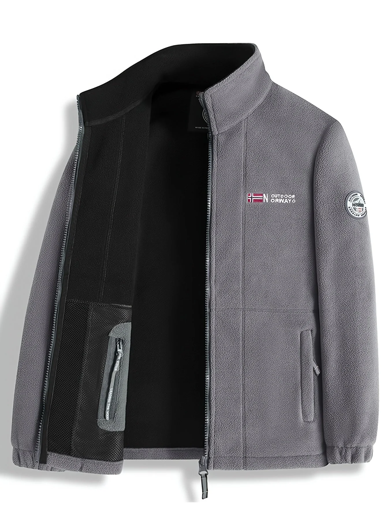 Jaydon | Men’s Classic Zip Closure Outdoor Fleece Jacket - Image 4