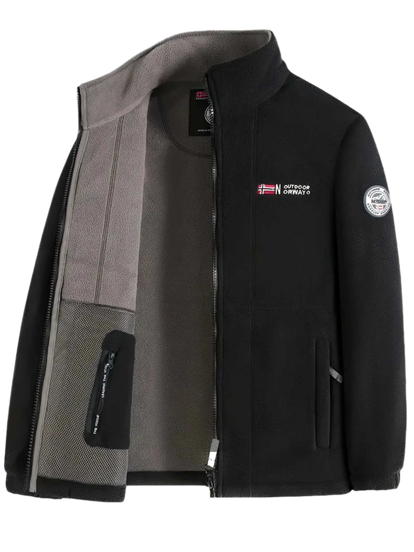 Jaydon | Men’s Classic Zip Closure Outdoor Fleece Jacket - Image 5