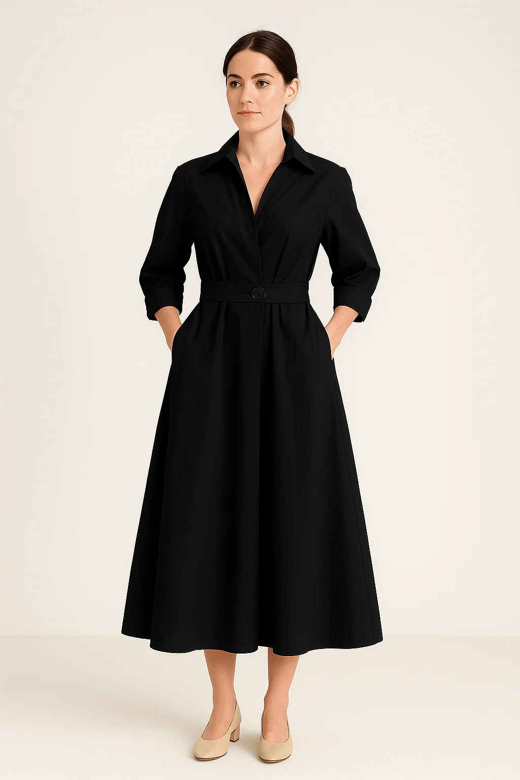 Jevonna | Women’s Cotton Shirt Dress - Image 2