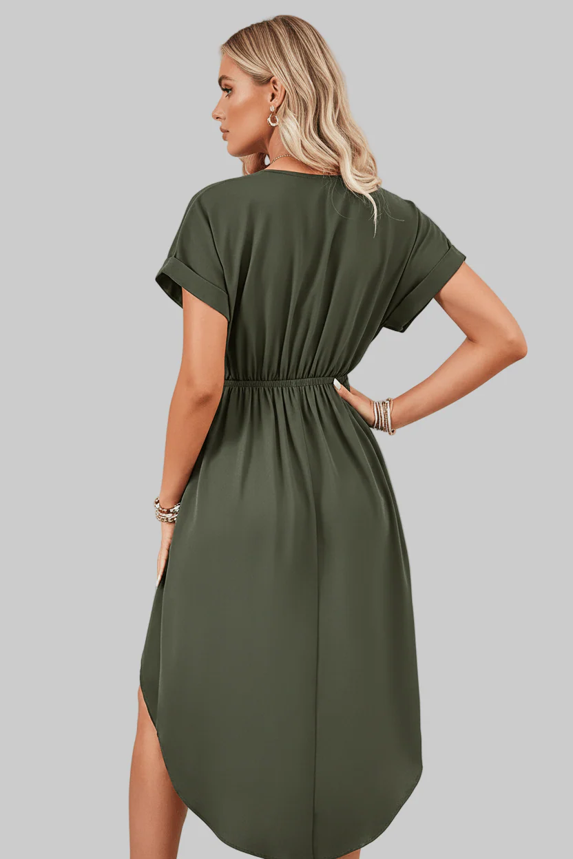 Jolena | Elegant Wrap Midi Dress - Image 6