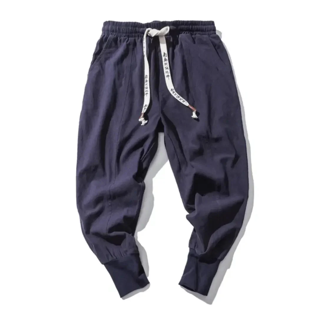 Kenji | Men’s Premium Cotton Blend Drop-Crotch Pants