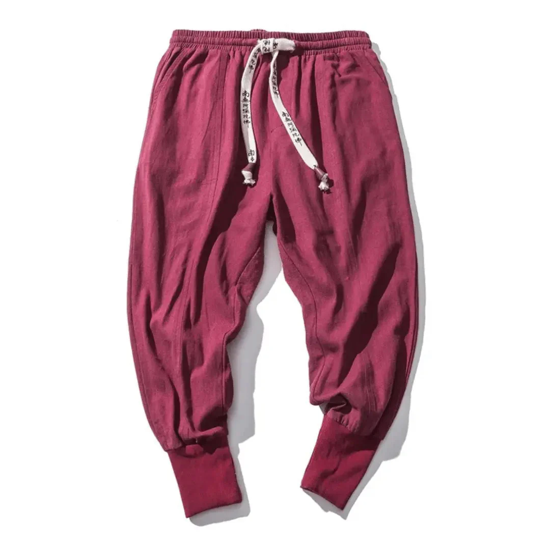 Kenji | Men’s Premium Cotton Blend Drop-Crotch Pants - Image 3