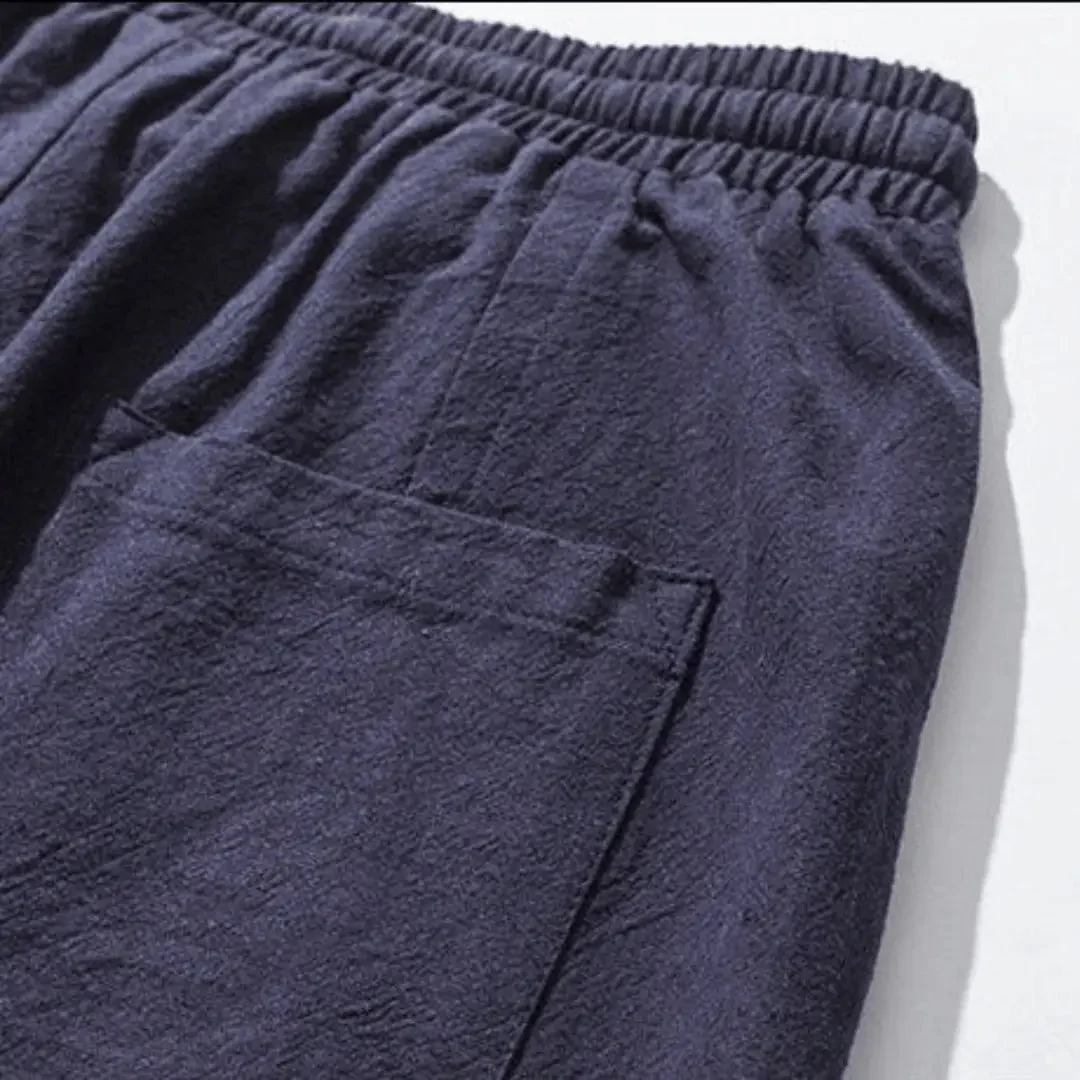 Kenji | Men’s Premium Cotton Blend Drop-Crotch Pants - Image 5