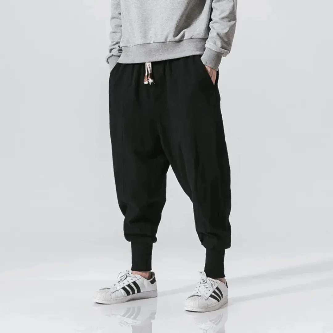 Kenji | Men’s Premium Cotton Blend Drop-Crotch Pants - Image 7