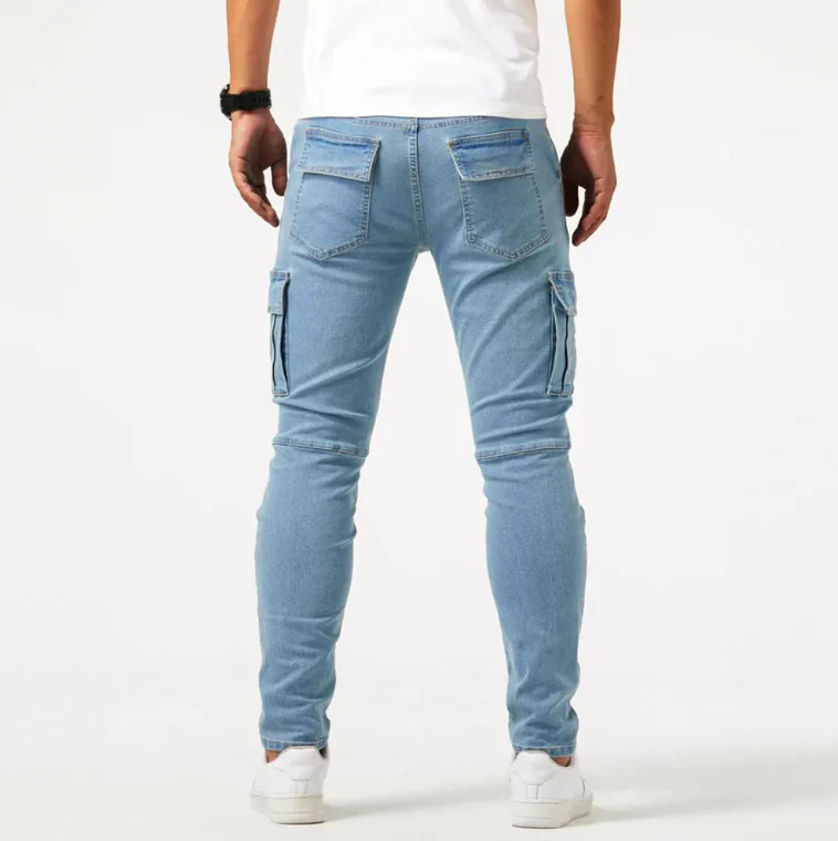Khalil | Men’s Cargo Skinny Jeans – Urban Utility Style - Image 4