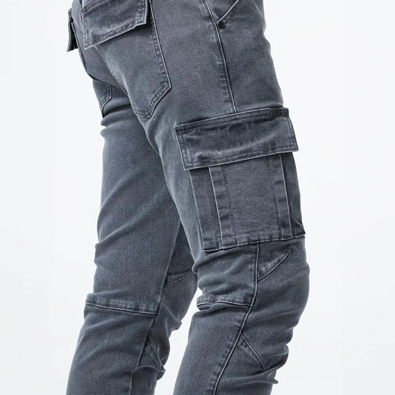 Khalil | Men’s Cargo Skinny Jeans – Urban Utility Style - Image 5