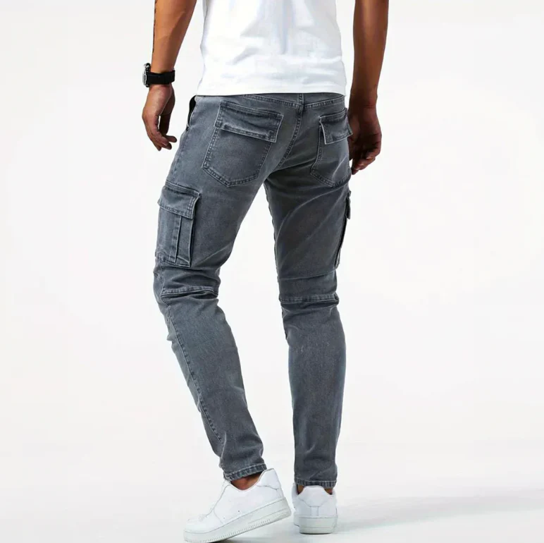 Khalil | Men’s Cargo Skinny Jeans – Urban Utility Style - Image 6