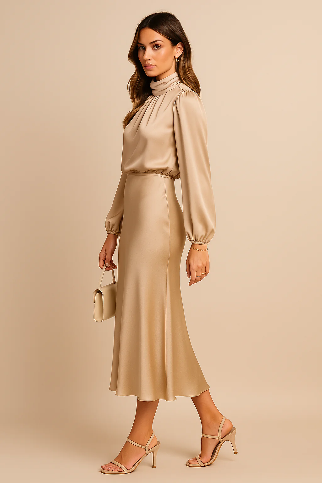 Kriz | Women’s High Waist Midi Dress - Image 18