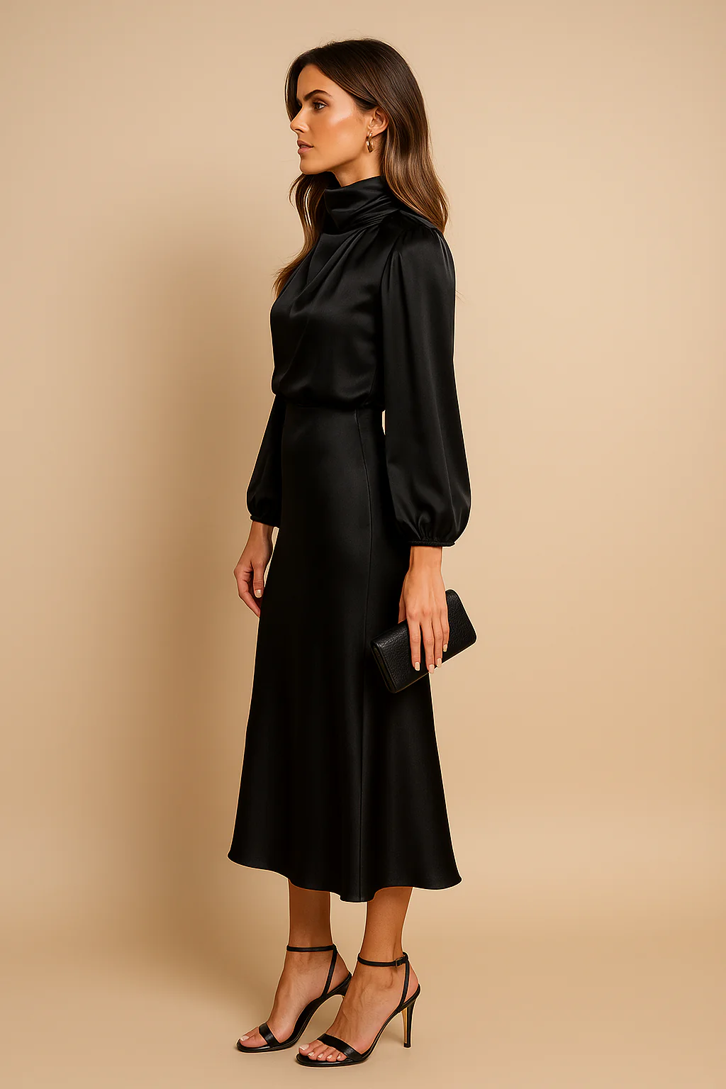 Kriz | Women’s High Waist Midi Dress - Image 19