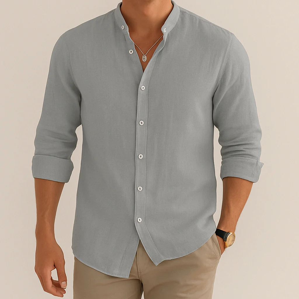Lario | Men’s Linen Casual Shirt - Image 2