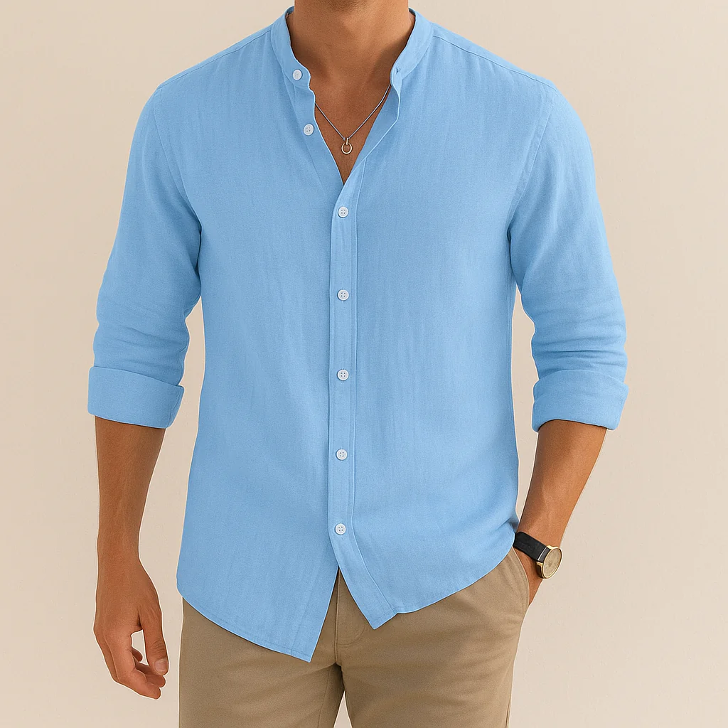 Lario | Men’s Linen Casual Shirt - Image 4