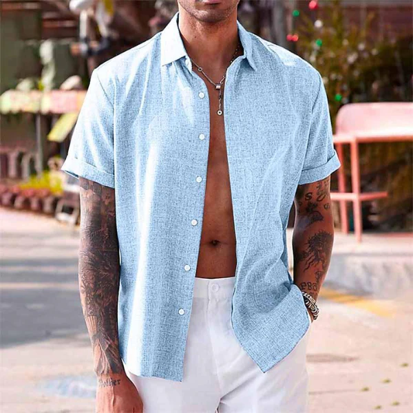 Lauro | Men’s Linen Summer Shirt - Image 9