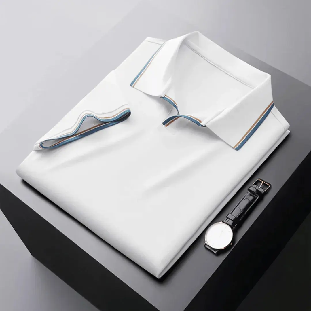 Levie | Men’s Contrast-Trim Polo Shirt