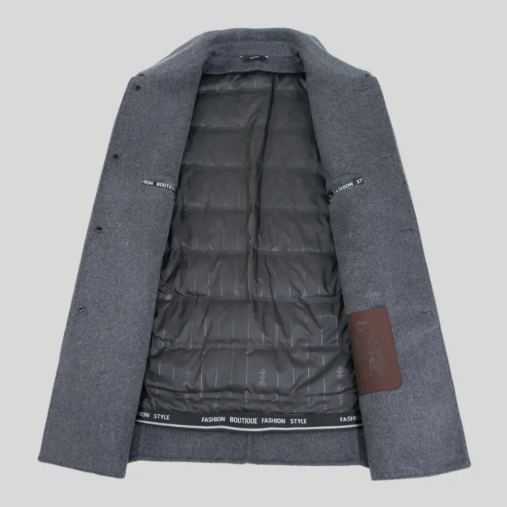 Lucien | Men’s Tailored Polyester-Blend Coat - Image 6