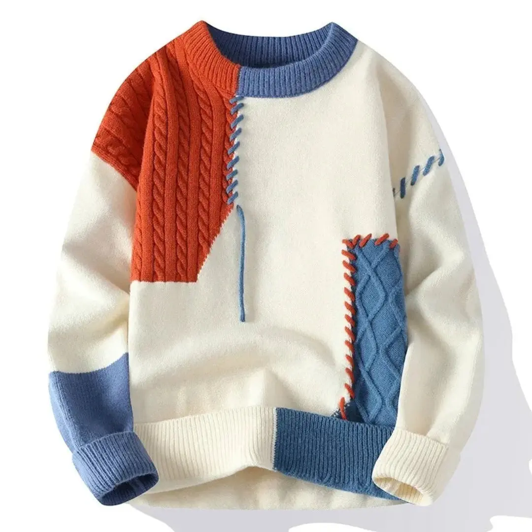 Mackenly | Men’s Patchwork Vanguard Sweater