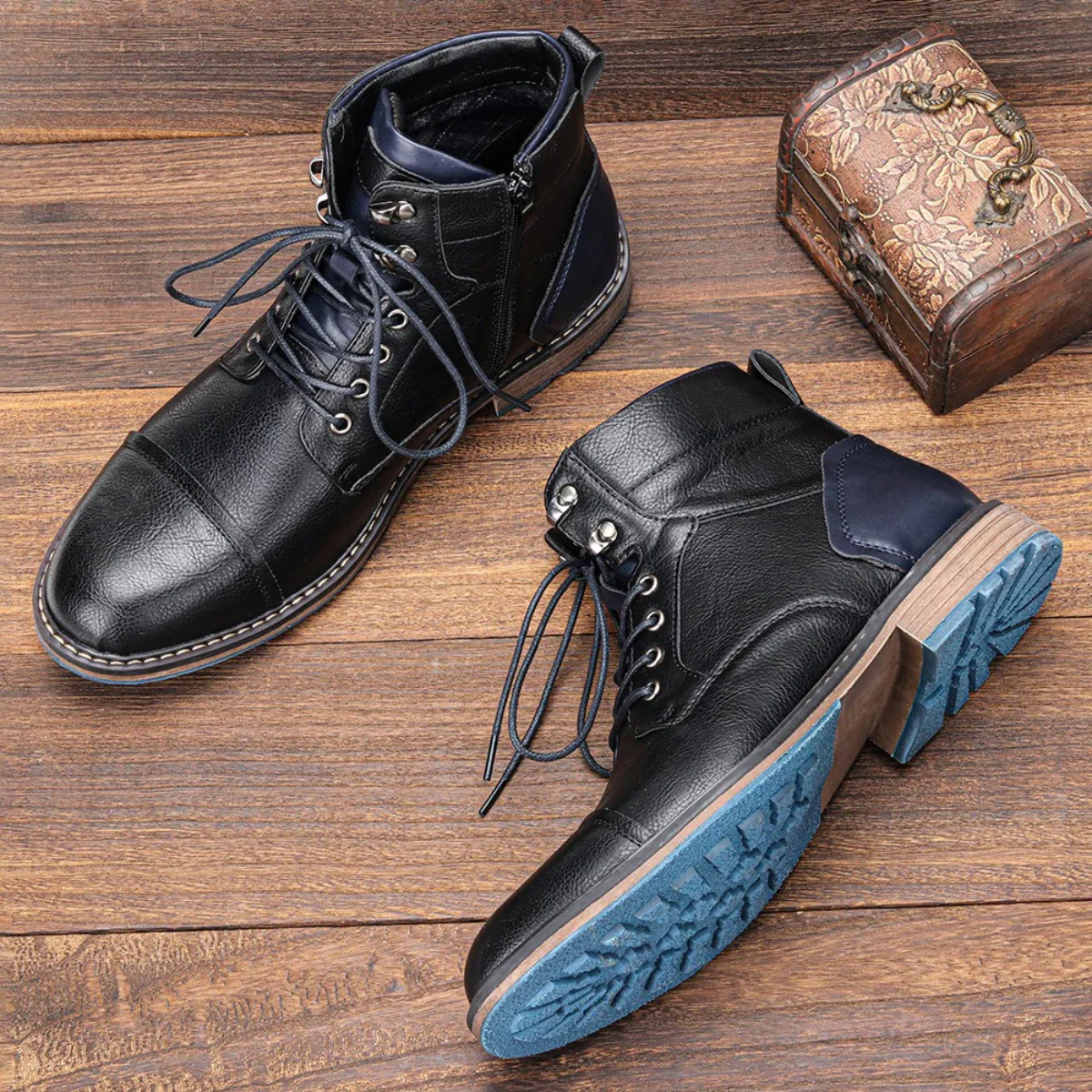 Manchester | Men’s Vintage Leather Ankle Boots - Image 10