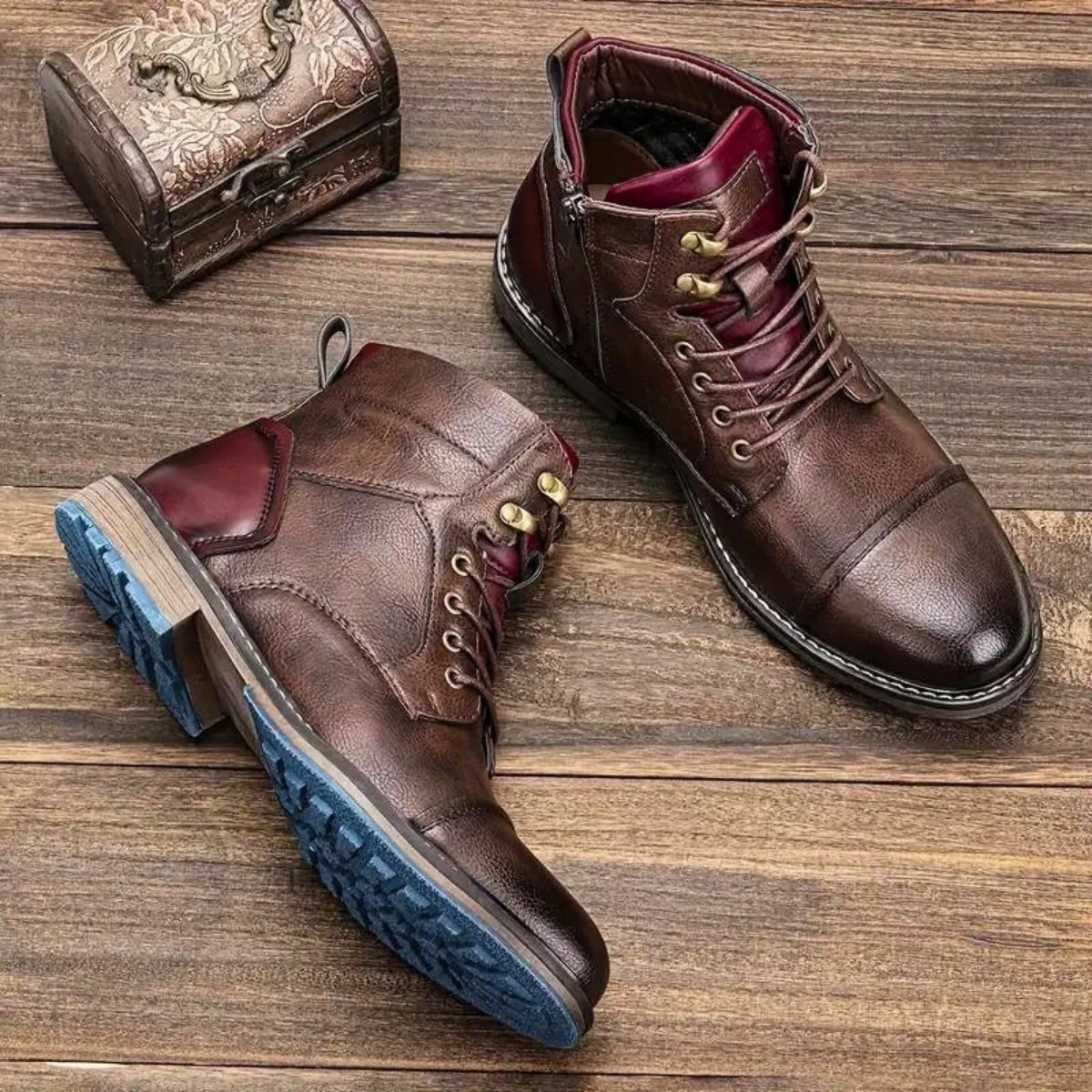 Manchester | Men’s Vintage Leather Ankle Boots - Image 11