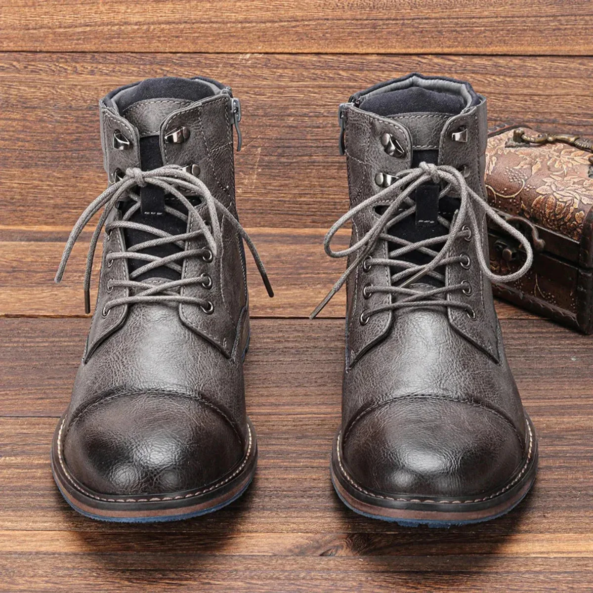 Manchester | Men’s Vintage Leather Ankle Boots - Image 14