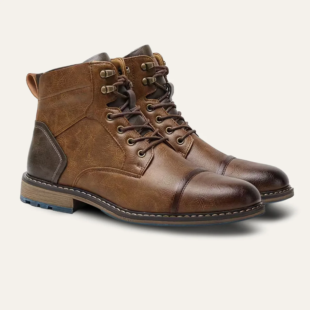 Manchester | Men’s Vintage Leather Ankle Boots - Image 2