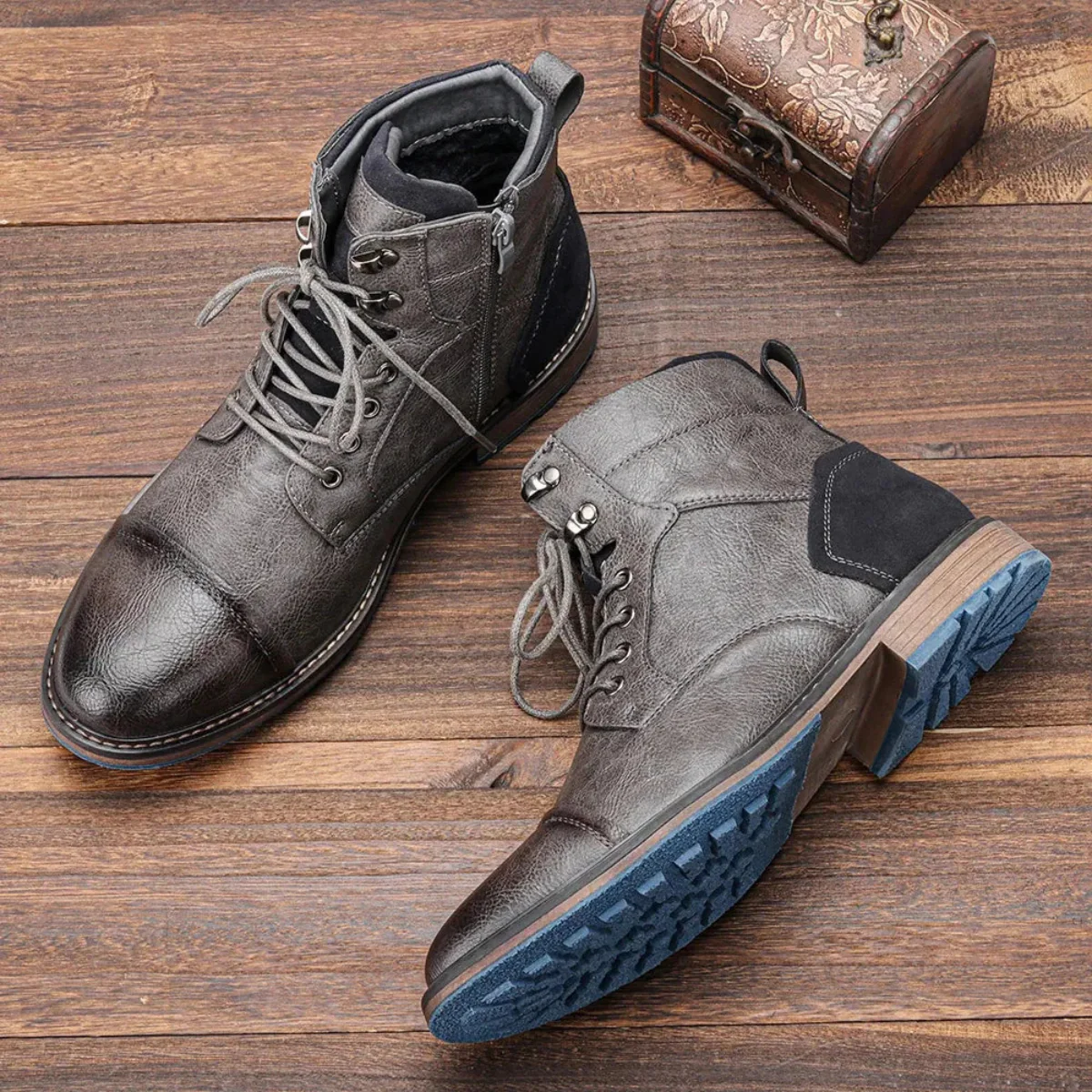 Manchester | Men’s Vintage Leather Ankle Boots - Image 5