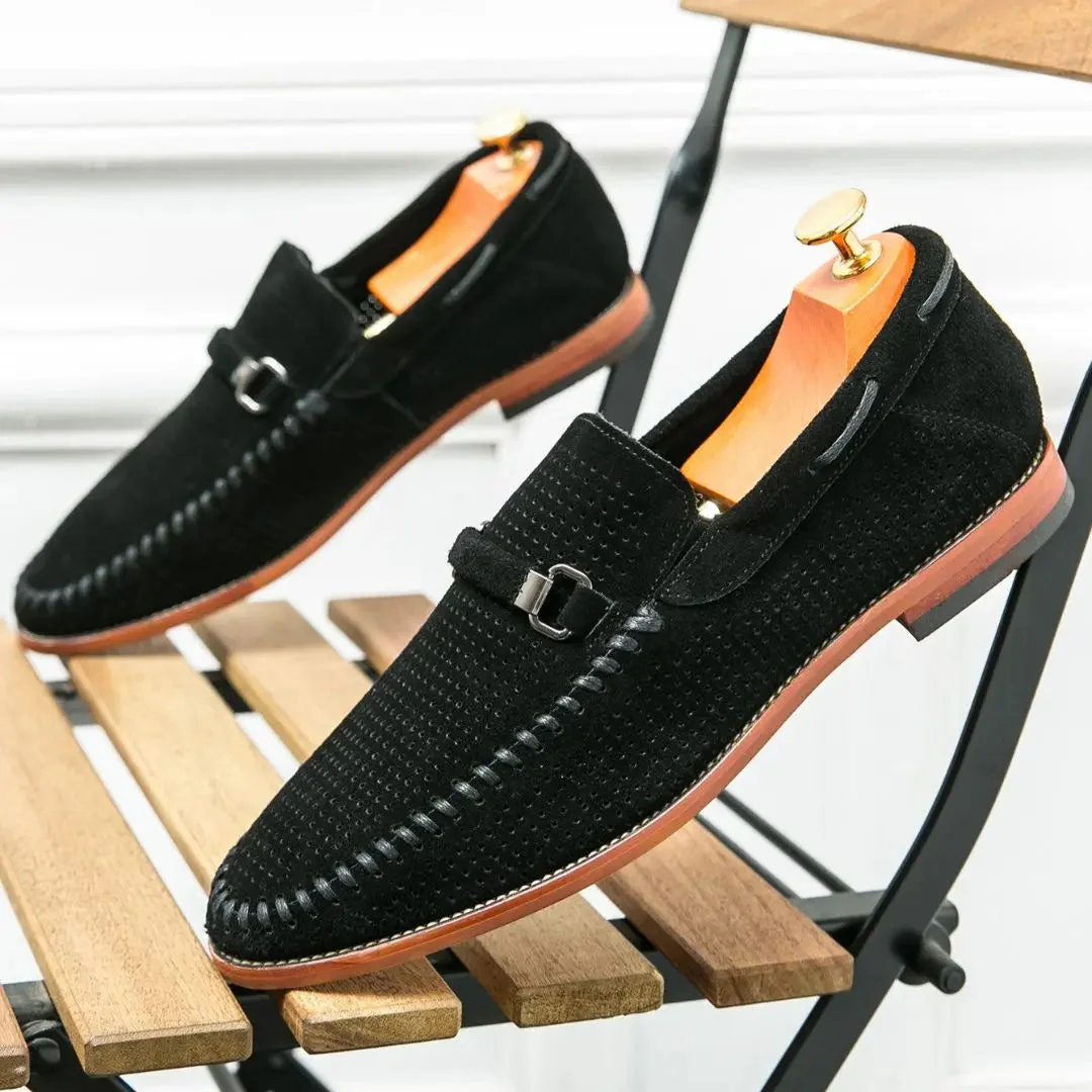 Marcel | Men’s Handstitched Suede Loafers - Image 3