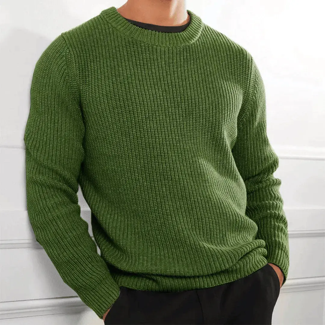 Marcellino | Men’s Hand-Knitted Acrylic Sweater - Image 2