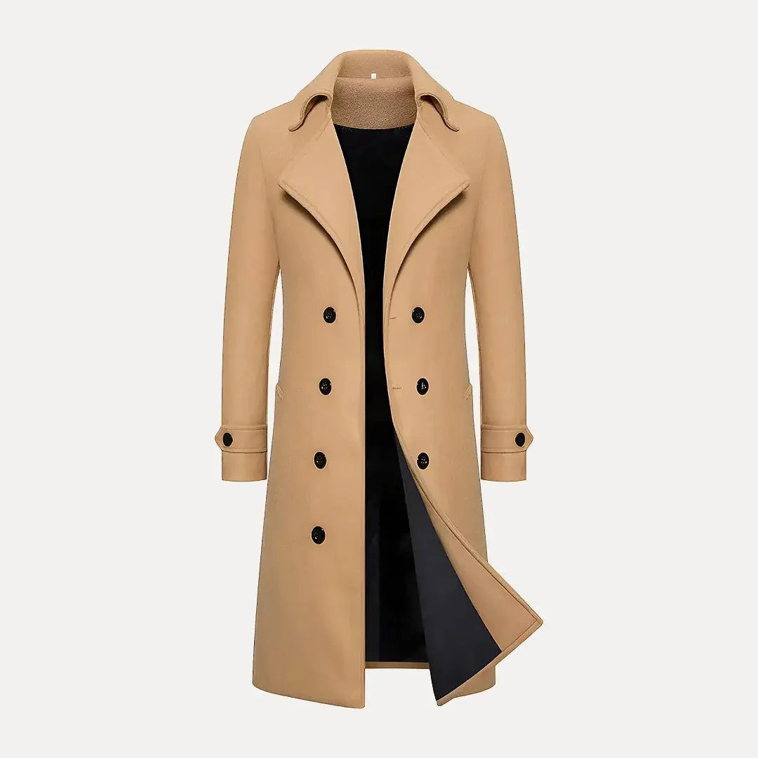 Max | Men’s Double-Breasted Wool Trench Coat
