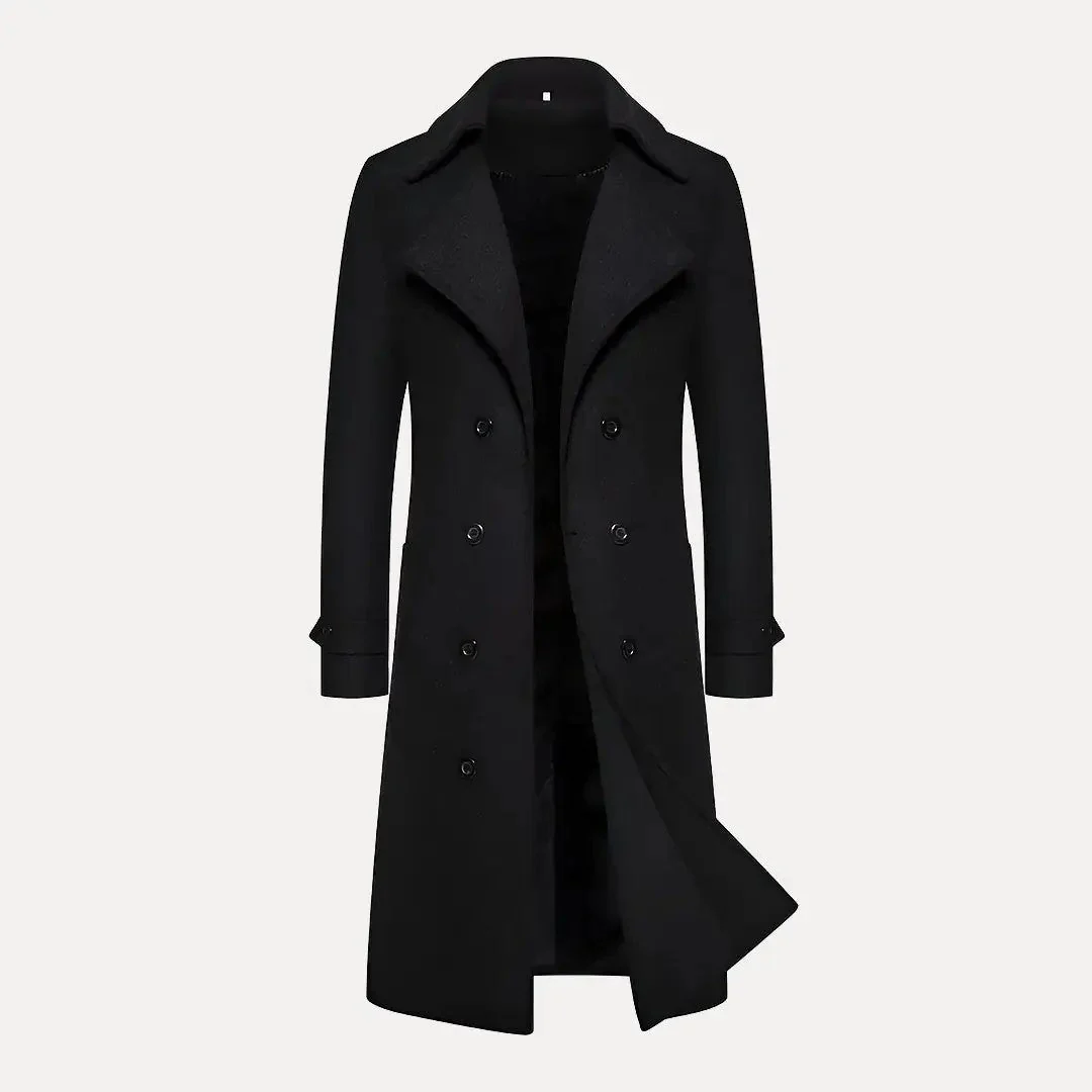 Max | Men’s Double-Breasted Wool Trench Coat - Image 2