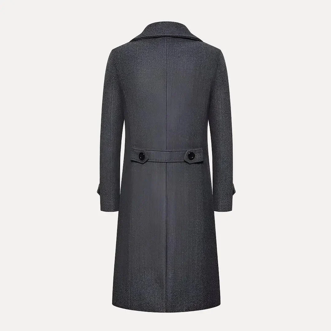 Max | Men’s Double-Breasted Wool Trench Coat - Image 6