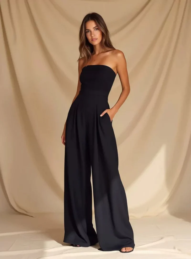 Mella | Women’s Strapless Jumpsuit – Minimalist Elegance - Image 2