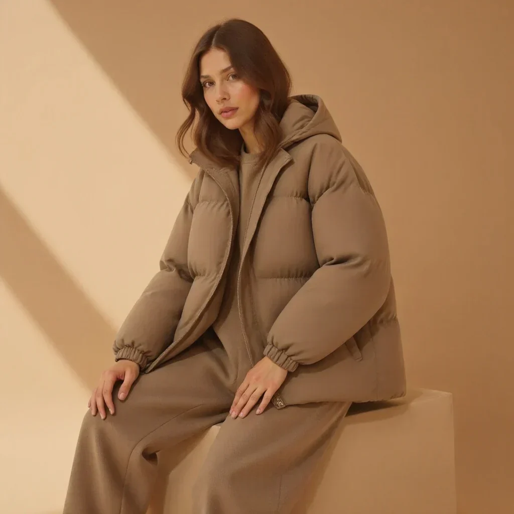 Montique | Women’s Classic Winter Jacket with Hood - Image 8