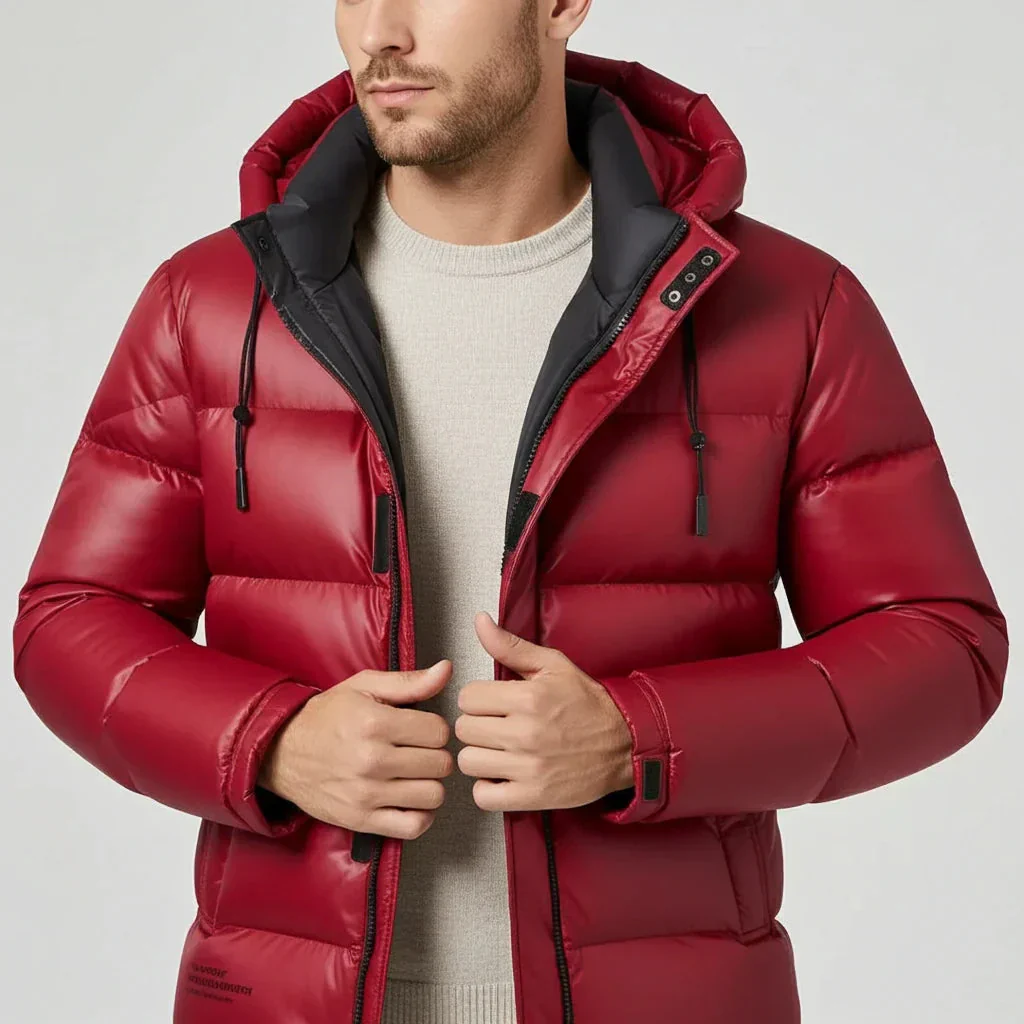 Orlando | Men’s Hooded Down Winter Jacket - Image 3