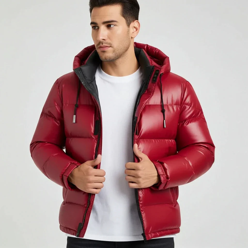 Orlando | Men’s Hooded Down Winter Jacket - Image 4