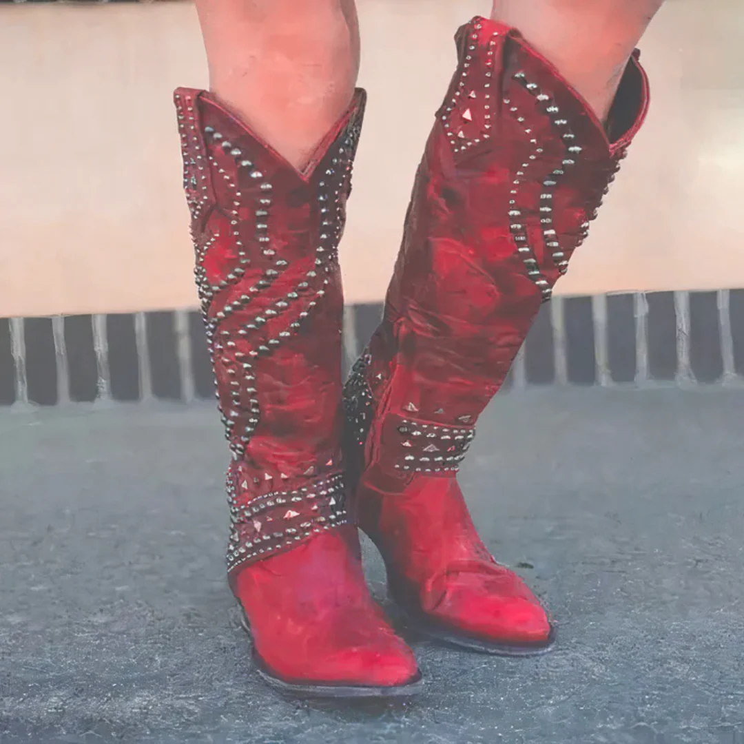 Ornella | Women’s Western-Inspired Knee-High Boots - Image 3