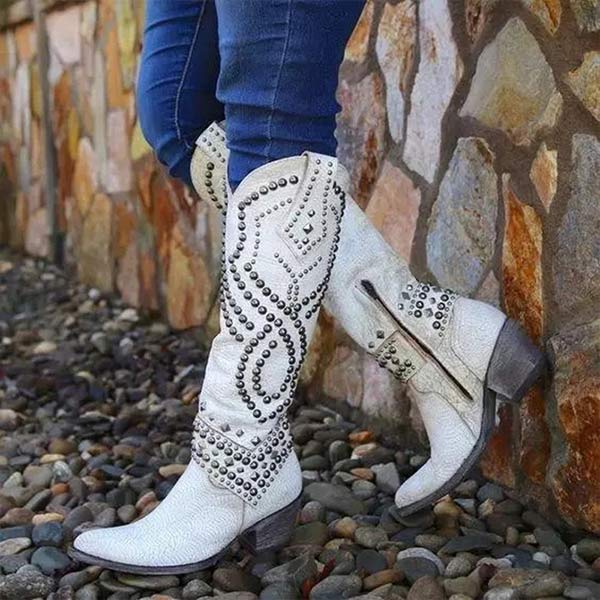 Ornella | Women’s Western-Inspired Knee-High Boots - Image 4