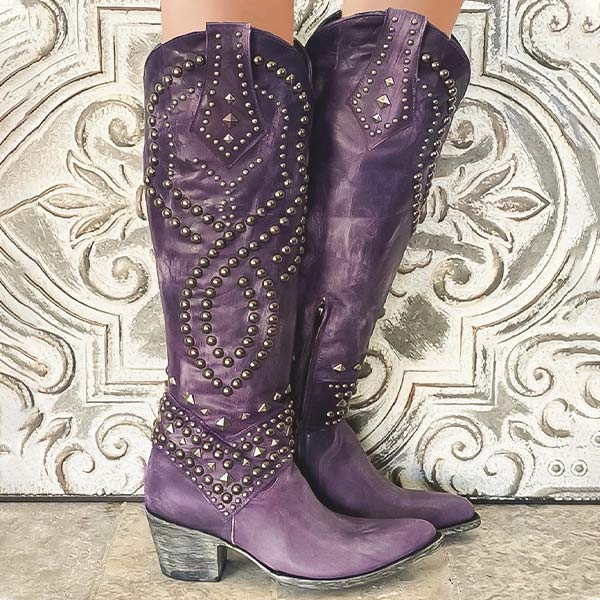 Ornella | Women’s Western-Inspired Knee-High Boots - Image 5