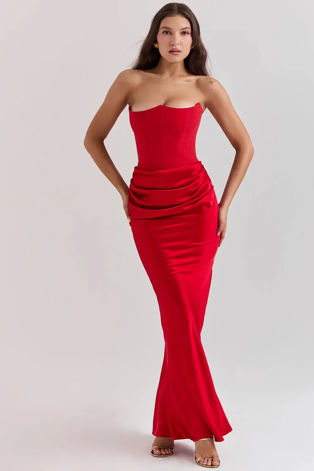 Persephone | Women’s Strapless Corset Dress - Image 3