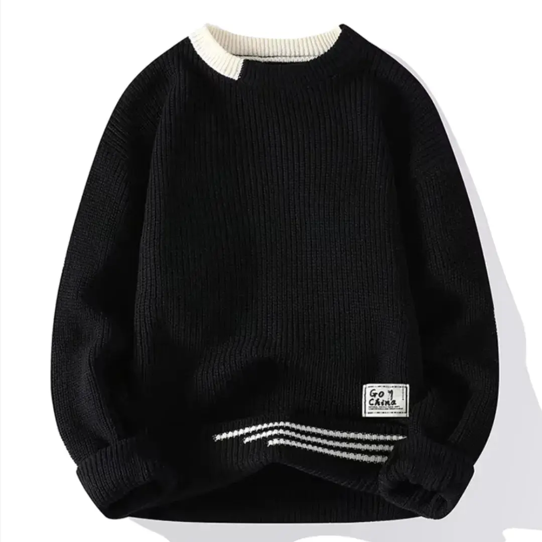 Raphael | Men’s Vintage-Inspired Crewneck Sweater - Image 3