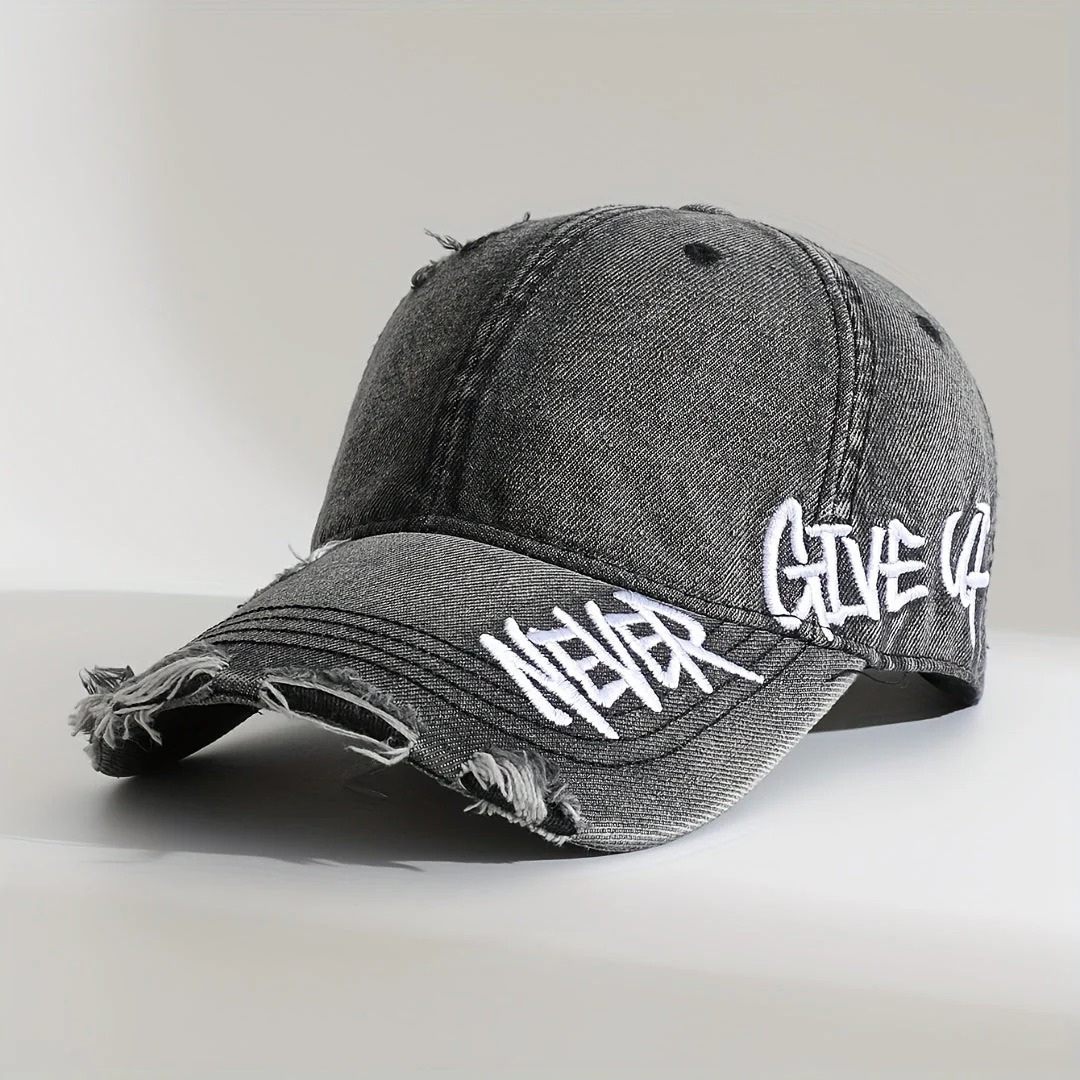 Rebel | Unisex Washed-Denim Cap - Image 2