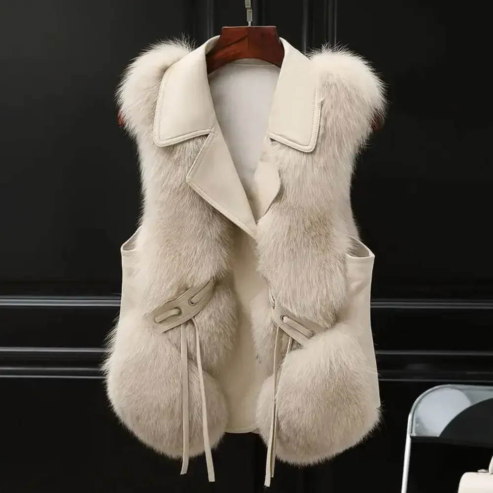 Rosie | Women’s Sleeveless Fur-Trimmed Vest